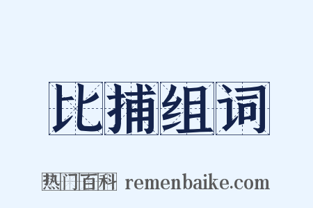 比捕组词是什么意思的图片